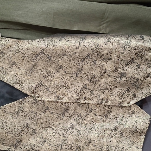 Vanetti George Martin Collection Mens 3 Pc Suit Sage Green/Paisley/Gold 42R READ - Picture 10 of 16